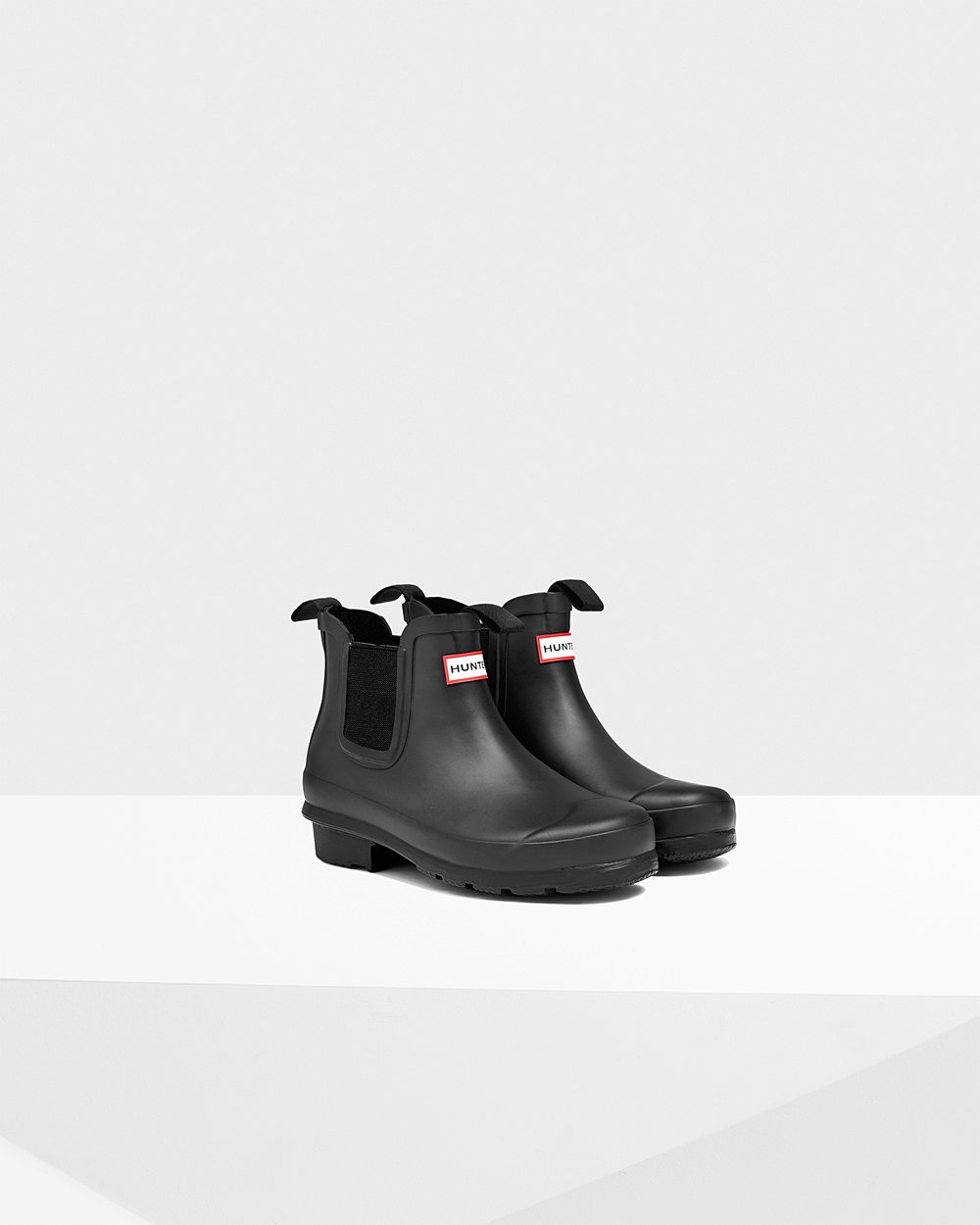 Kids Hunter Original Big | Chelsea Boots Black | NZ-48527-VDAS